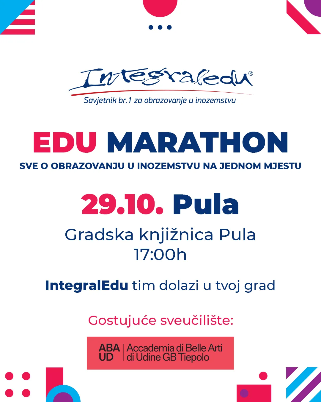 EDUmarathon: Saznaj sve o studiju u inozemstvu na besplatnoj prezentaciji