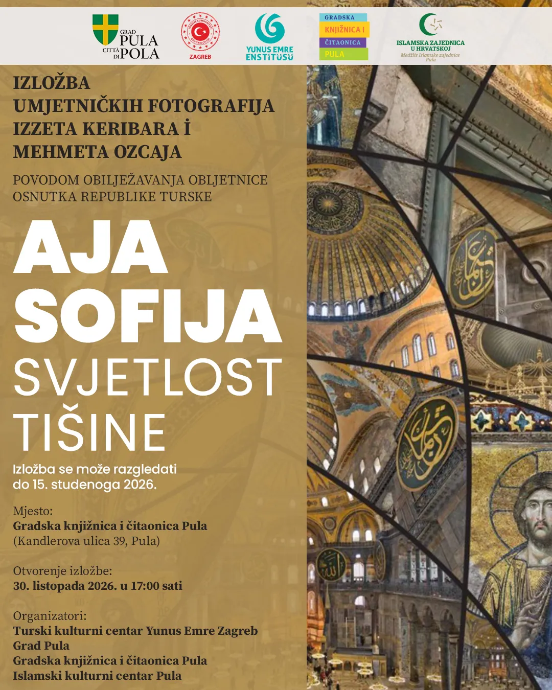 Izložba "Aja Sofija: Svjetlost tišine"