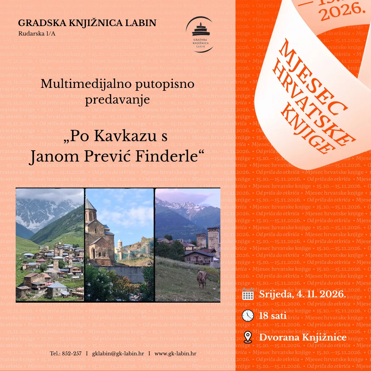 Multimedijalno putopisno predavanje "Po Kavkazu s Janom Prević Finderle"